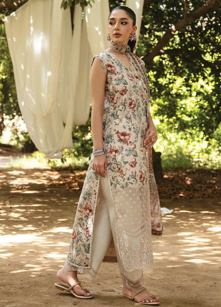Tahra by Zainab Chottani Embroidered Lawn Suit Unstitched 3 Piece ZC24T 5B Samaha - Summer Collection