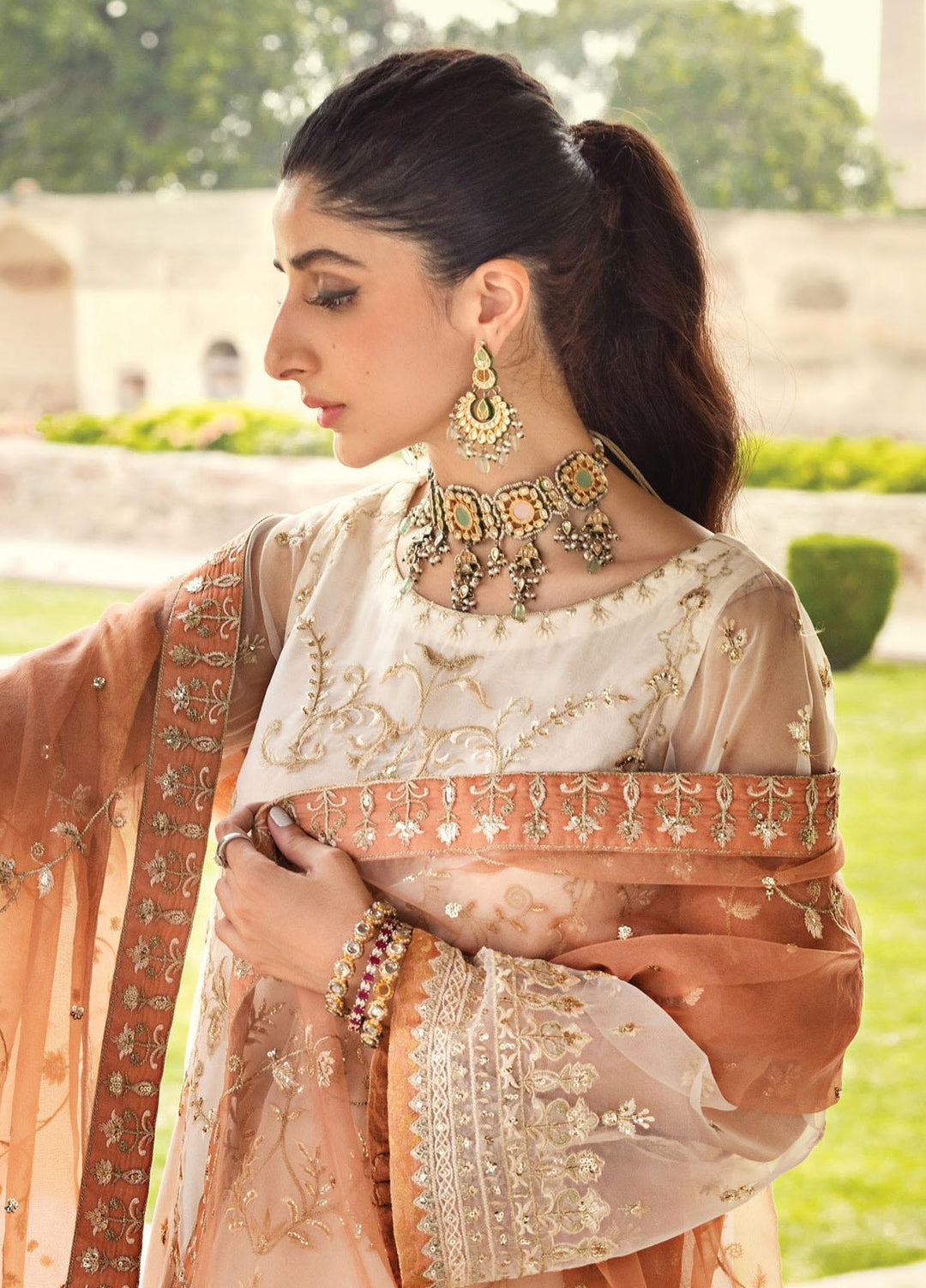Tahra By Zainab Chottani Embroidered  Suits Unstitched 3 Piece TZC23LF D-04 Mumtaz - Luxury Festive Collection