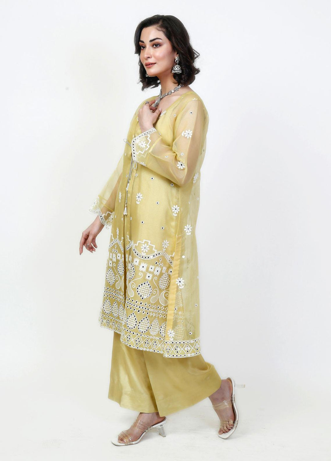 Fashion Porters Luxury Pret Embroidered Cotton Net 4 Piece Dress SUS22-TM8