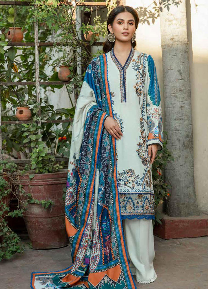 Tassawur By Florent Embroidered Karandi Suits Unstitched 3 Piece FL23T FL-3B - Winter Collection