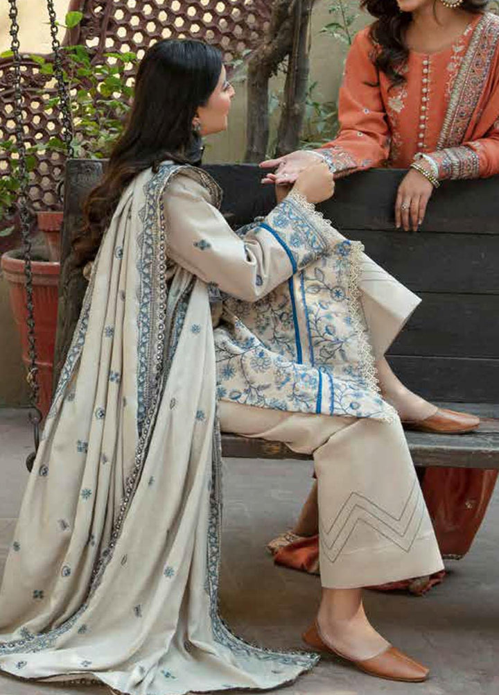 Tassawur By Florent Embroidered Karandi Suits Unstitched 3 Piece FL23T FL-4A - Winter Collection