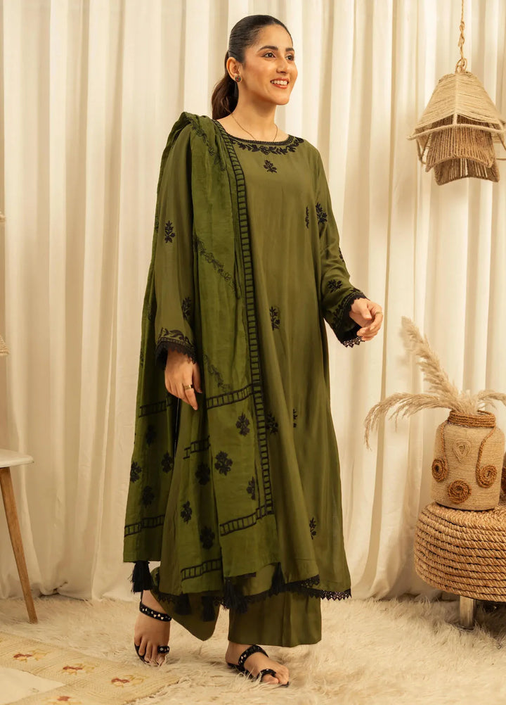 Tassels Pret Embroidered Cotton Lawn 3 Piece Suit Olivia