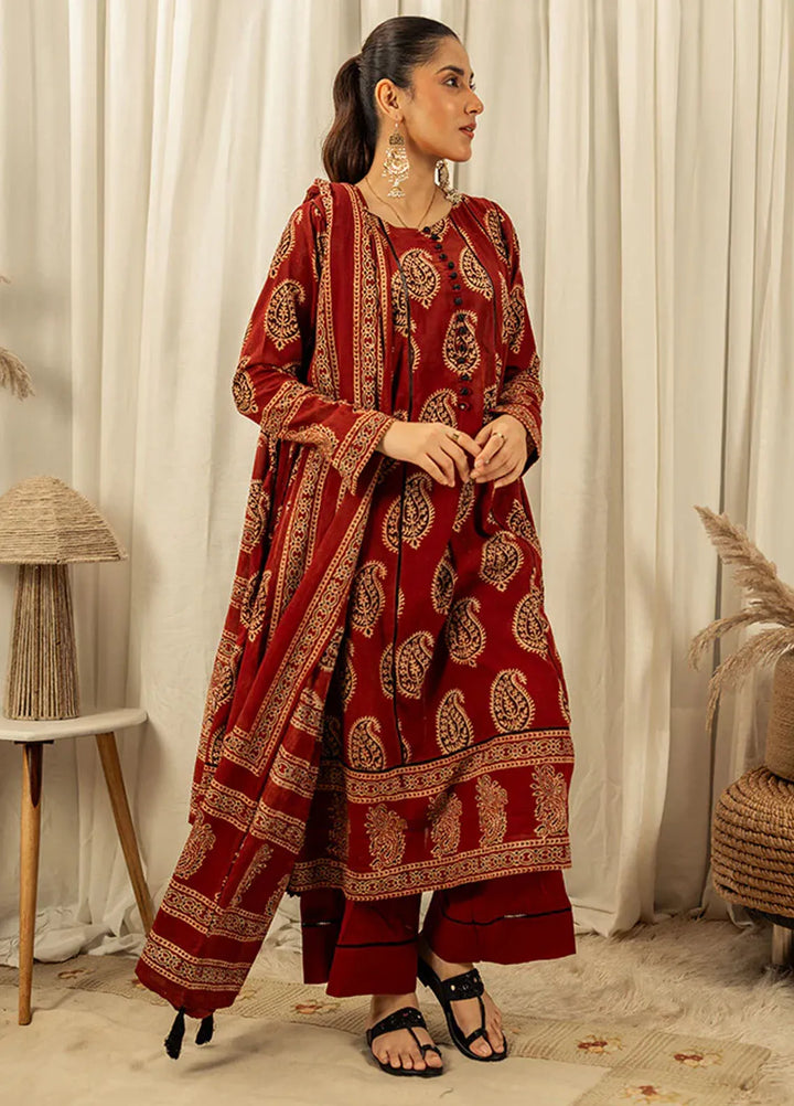 Tassels Pret Embroidered Cotton Lawn 3 Piece Suit Qalamkar