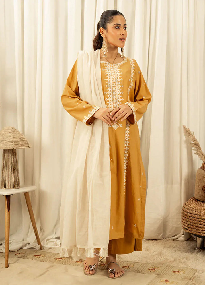 Tassels Pret Embroidered Cotton Yarn 3 Piece Suit Fiona