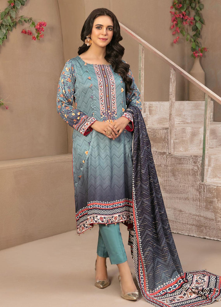 Tawakkal Fabrics Printed Satin Suits Unstitched 3 Piece TWF23ST D-9742 - Winter Collection