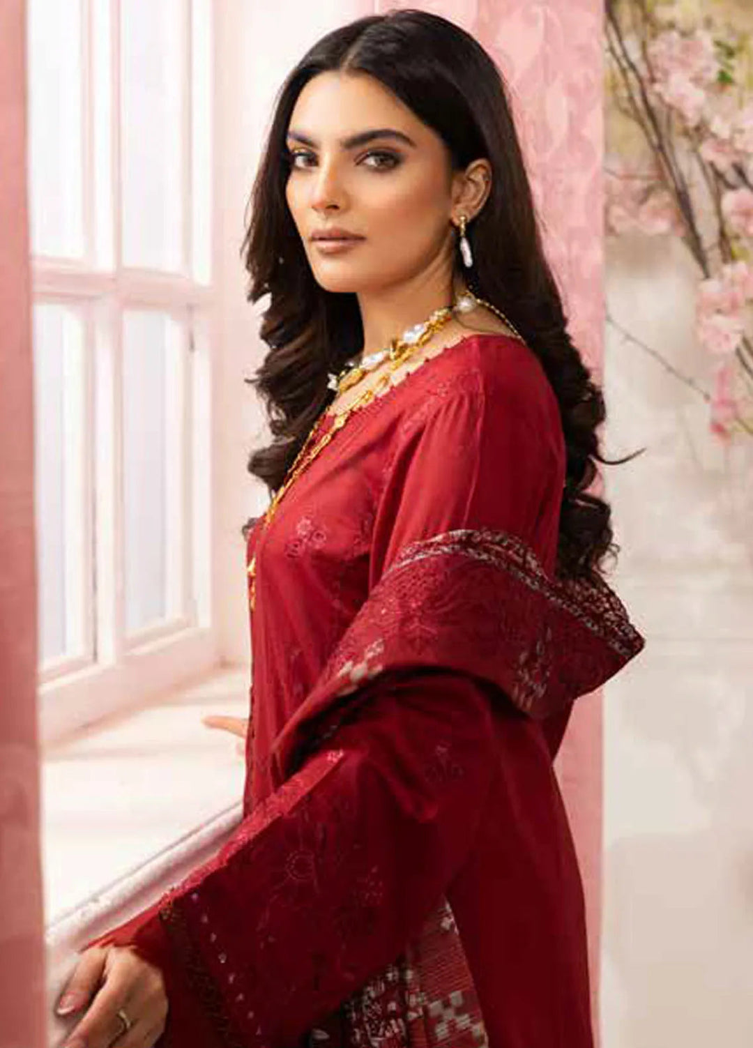 Tehzeeb by Riaz Arts 3 piece Lawn Suit Unstitched RA25TU TL-434 - Summer Collection