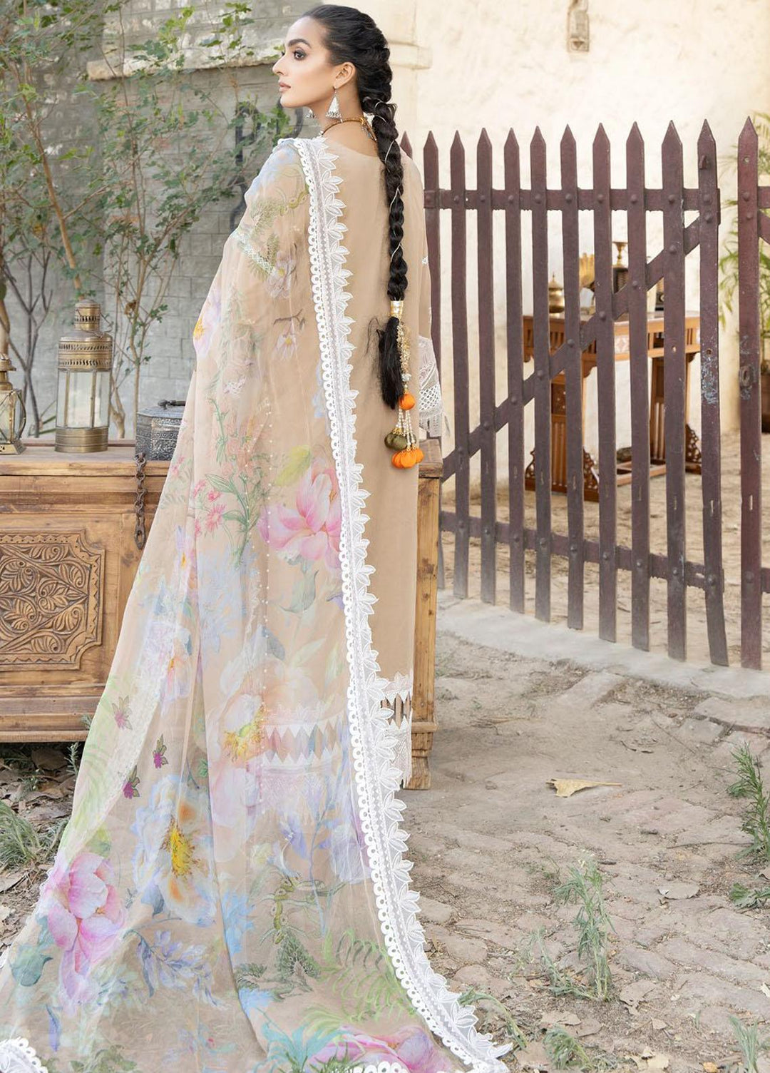 Tehzeeb By Riaz Arts Embroidered Lawn Suits Unstitched 3 Piece RA23T TL-42 - Summer Collection