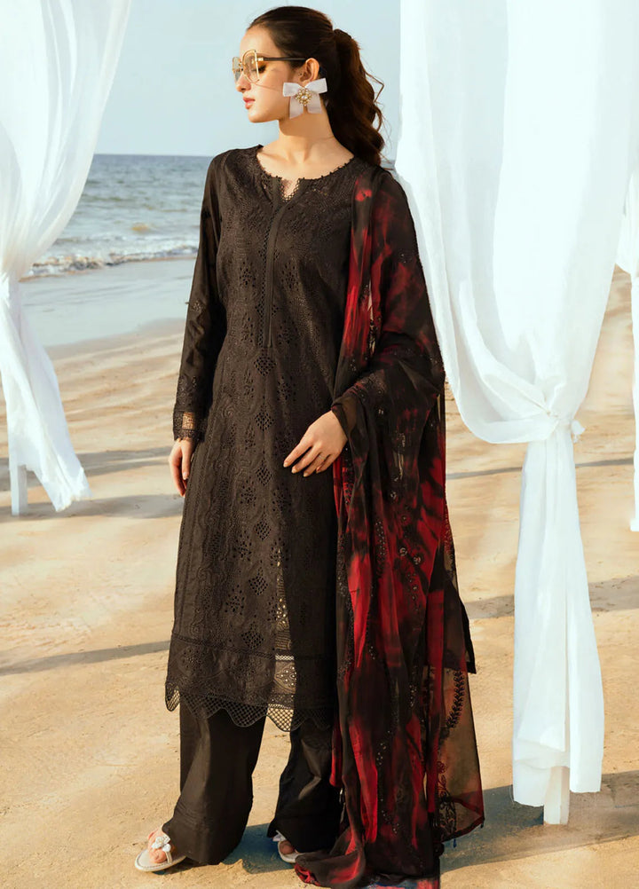 Tehzeeb by Riaz Arts Chikankari Lawn Suits Unstitched 3 Piece RA25TCL TL-429 - Summer Collection