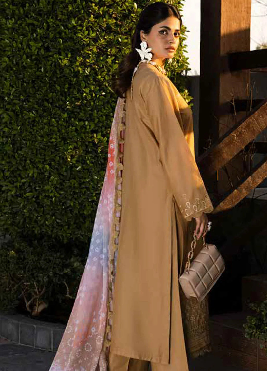 Tehzeeb by Riaz Arts Chikankari Lawn Suits Unstitched 3 Piece RA25TEC TL-445 - Summer Collection