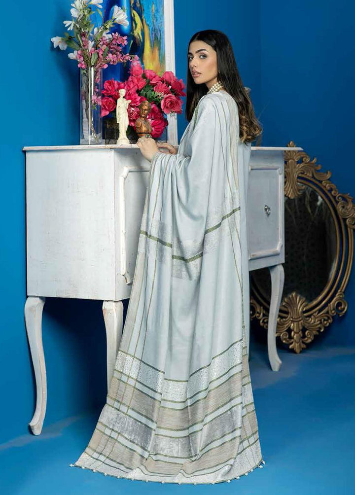 Tehzeeb By Riaz Arts Embroidered Leather Peach Suits Unstitched 3 Piece RA22LP TL-25 - Winter Collection