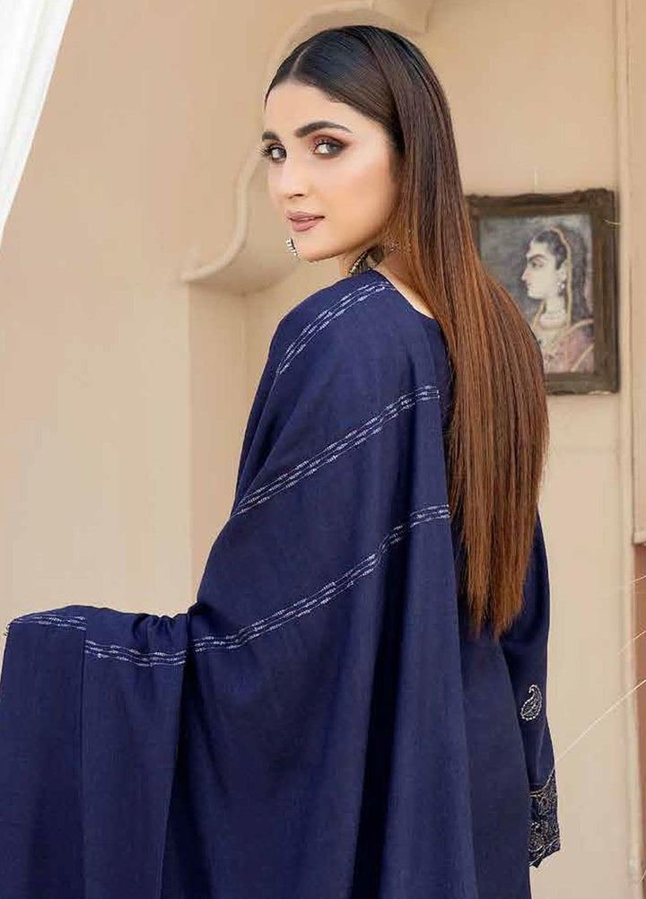 Tehzeeb By Riaz Arts Embroidered Leather Peach Suits Unstitched 3 Piece RA22TL4 TL-53 - Winter Collection