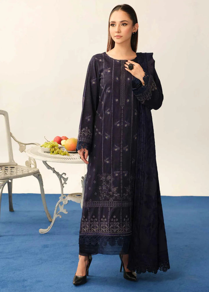 Tehzeeb By Riaz Arts Embroidered Leather Peach Suit Unstitched 3 Piece RA24EW TL-324 - Winter Collection