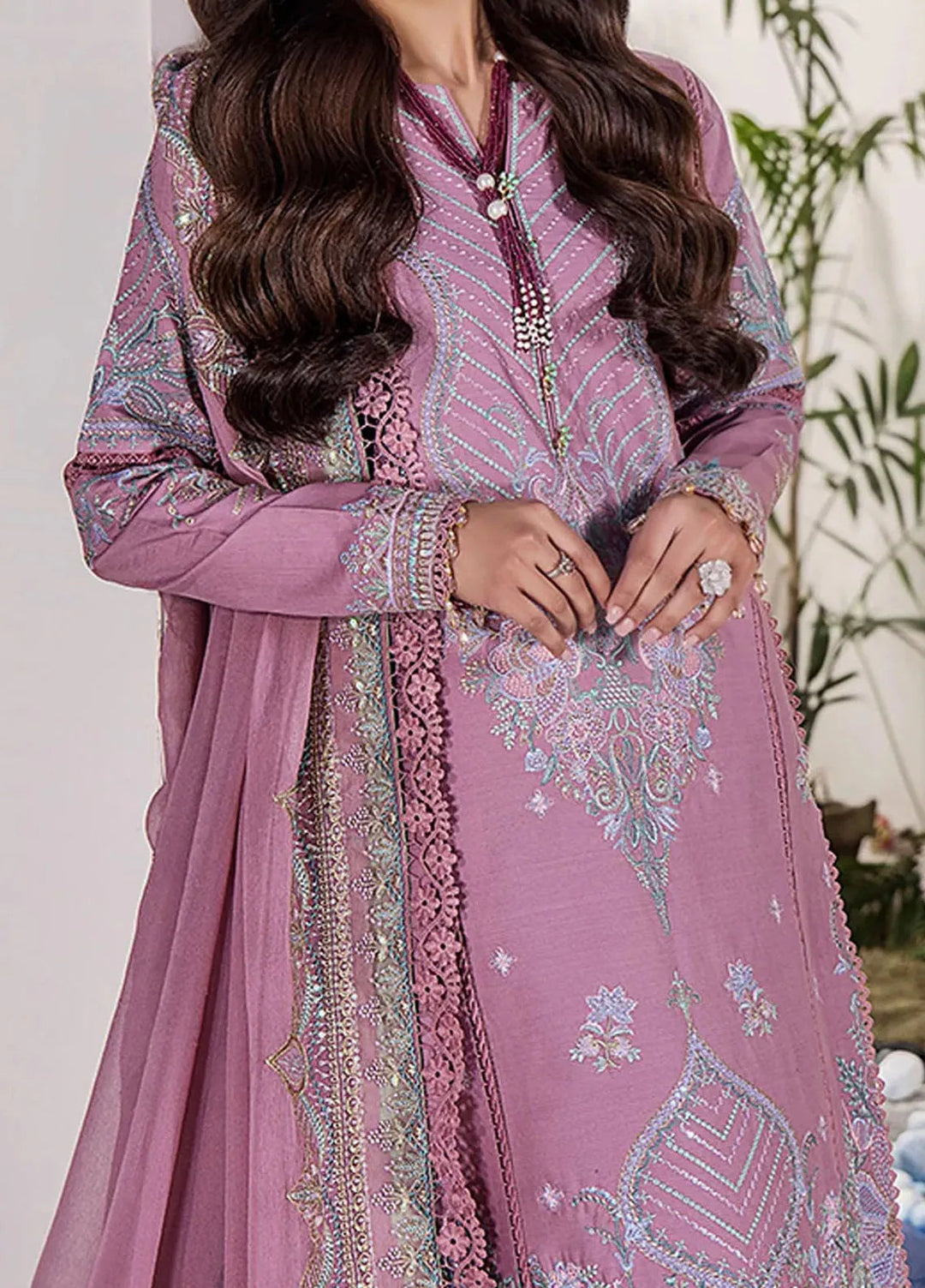 Tessa Embroidered Lawn Suit Unstitched 3 Piece TS24F Desert Romance - Festive Collection