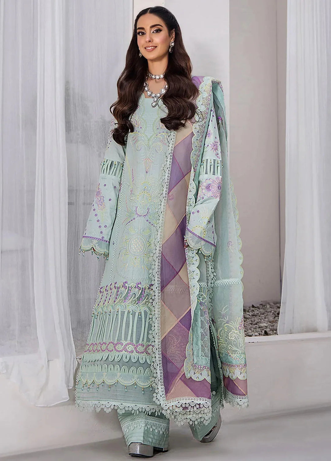 Tessa Embroidered Lawn Suit Unstitched 3 Piece TS24F Tale Of Beauty - Festive Collection