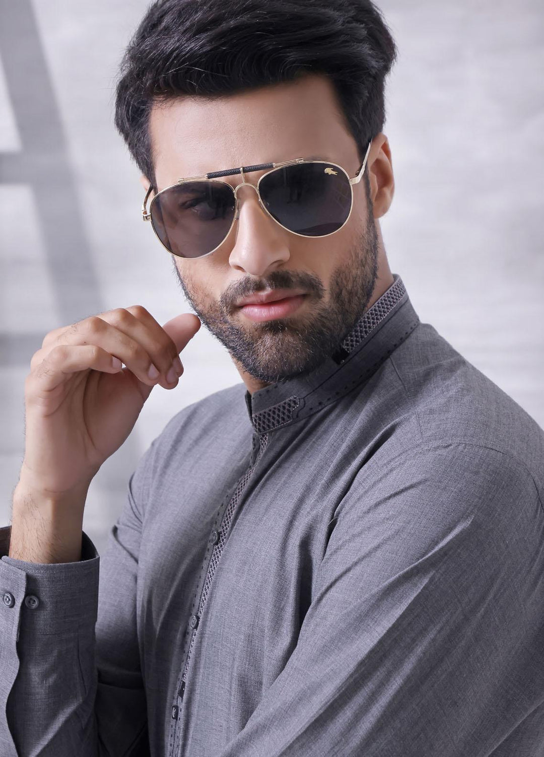 The Great Master (TGM) Wash N Wear Formal Shalwar Kameez for Men - TGM21KS Old Silver