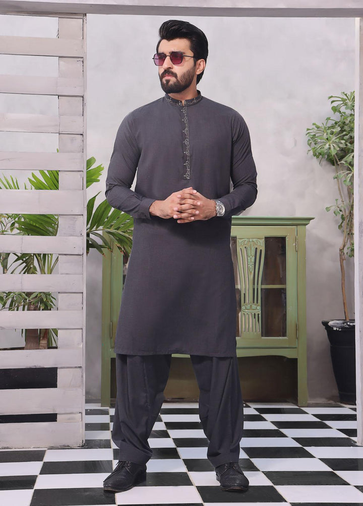 The Great Master (TGM) Blended Fancy Kameez Shalwar for Men -  Platinum Charm