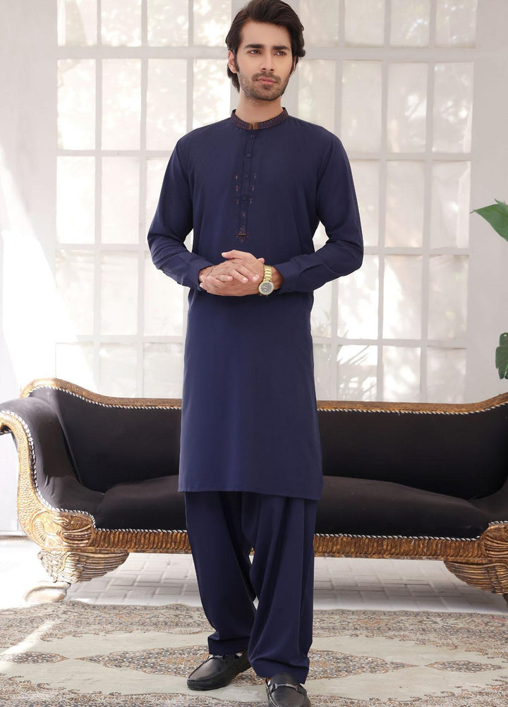 The Great Master (TGM) Wash N Wear Formal Kameez Shalwar for Men -  TGM22MFS Scotch Blue