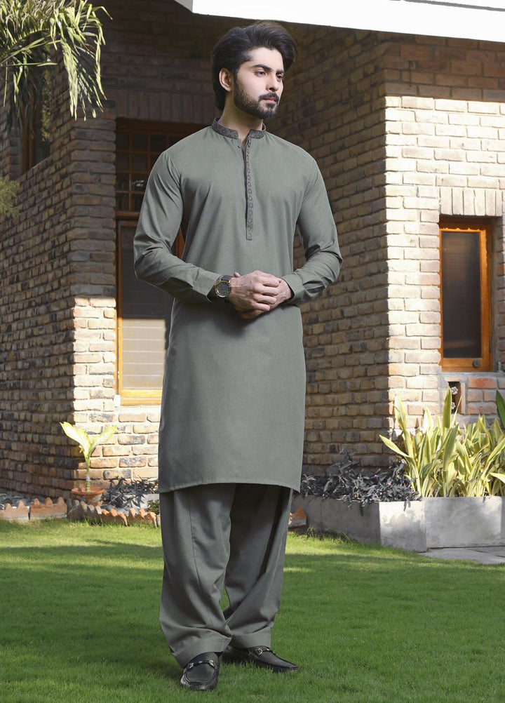 The Great Master (TGM) Wash N Wear Formal Shalwar Kameez for Men -  TGM22MKS Spring Green