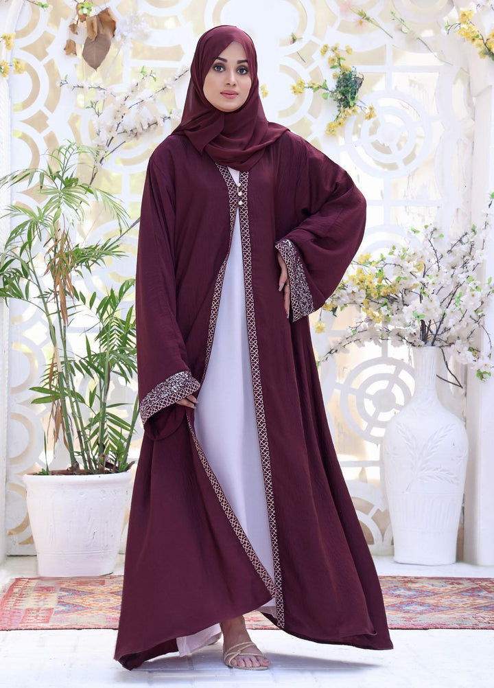The Great Master (TGM)  Korean Nida Front Open Abaya Zara