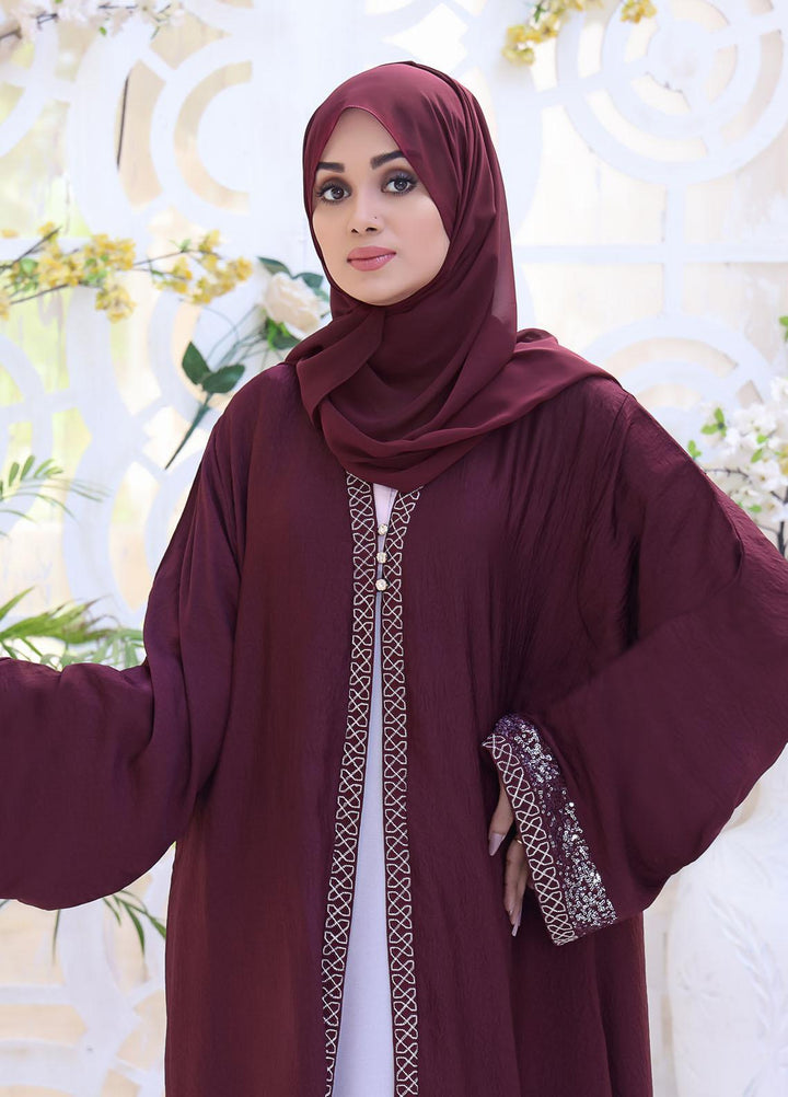 The Great Master (TGM)  Korean Nida Front Open Abaya Zara