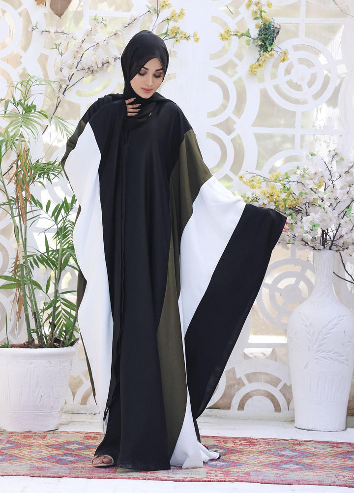 The Great Master (TGM)  Korean Nida Front Open Abaya Rimsha