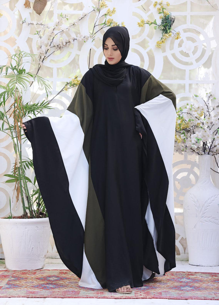 The Great Master (TGM)  Korean Nida Front Open Abaya Rimsha