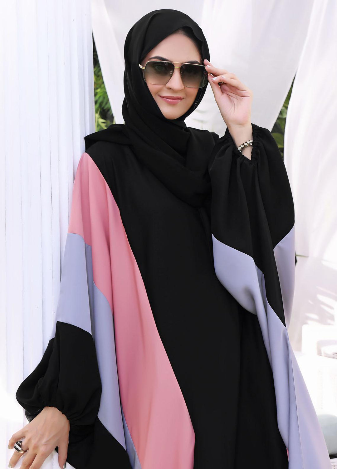 The Great Master (TGM)  Korean Nida Front Open Abaya Rumaisa