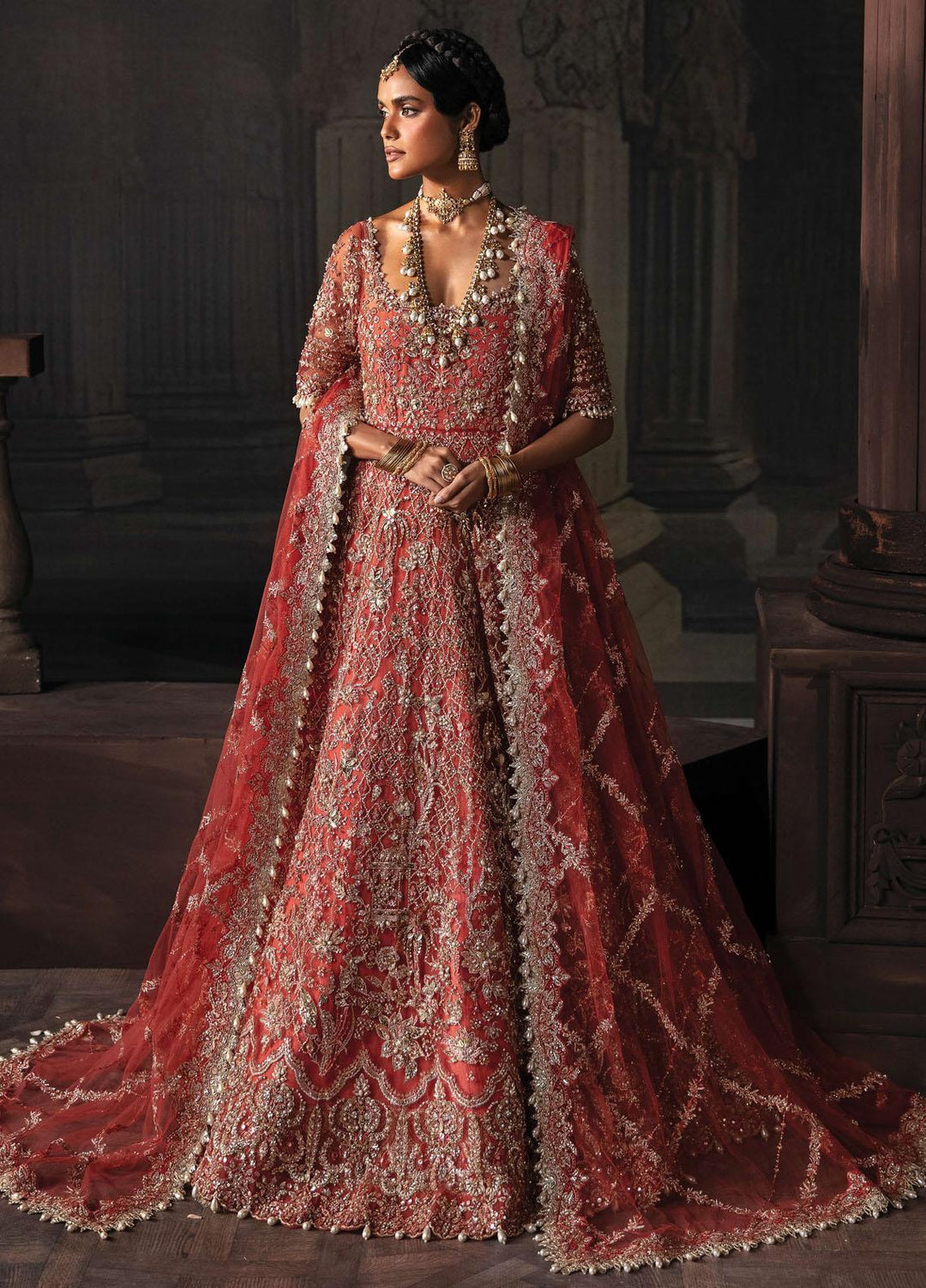 Afrozeh Embroidered  Suits Unstitched 3 Piece AF23TB AFB-V1-05 Lavinia - Wedding Collection