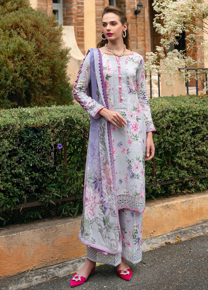 The Enchanted Garden by Gulaal Embroidered Lawn Suits Unstitched 3 Piece GL24EG D-03 Violette - Summer Collection