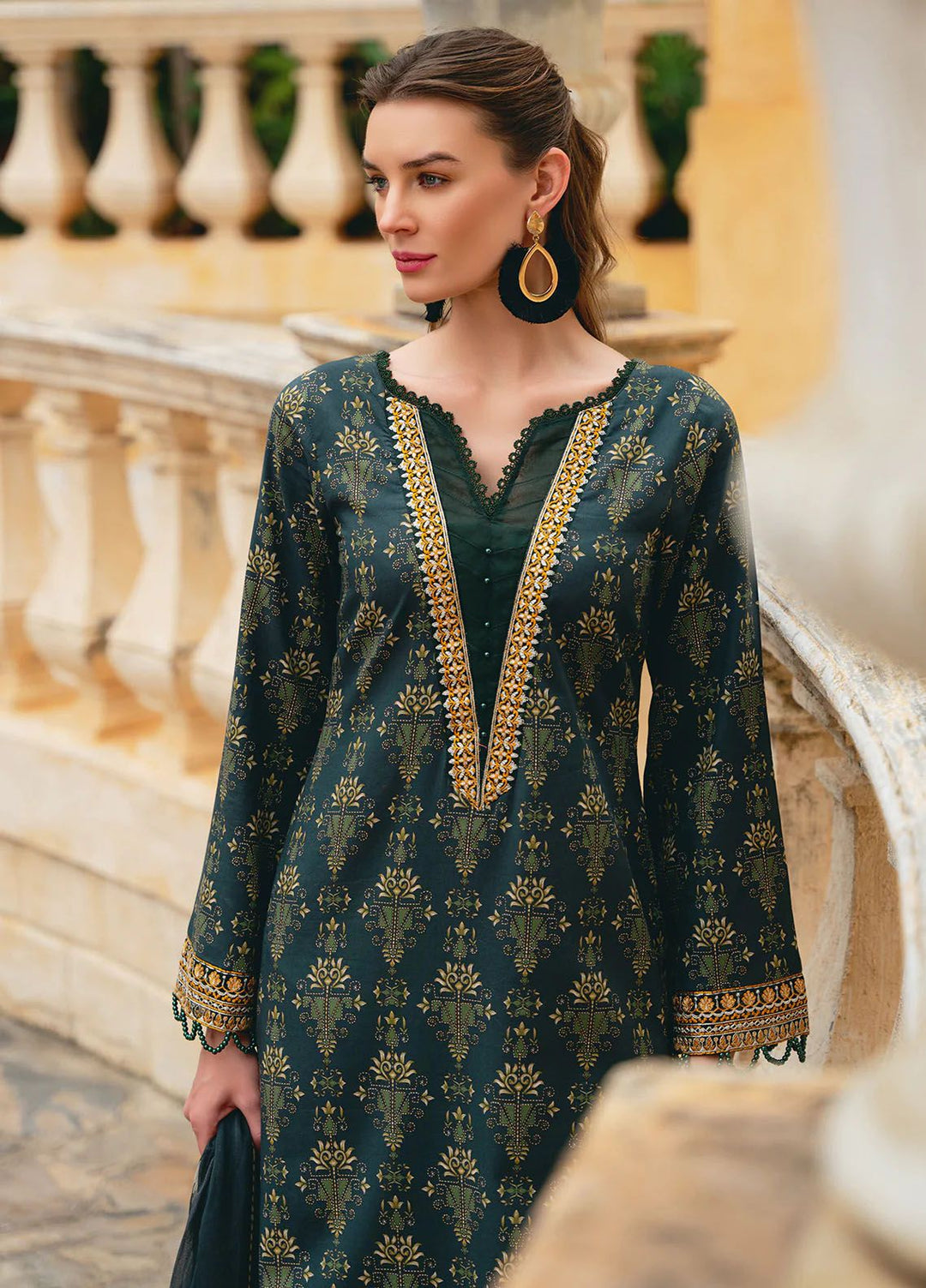 The Enchanted Garden by Gulaal Embroidered Lawn Suits Unstitched 3 Piece GL24EG D-09 Villena - Summer Collection