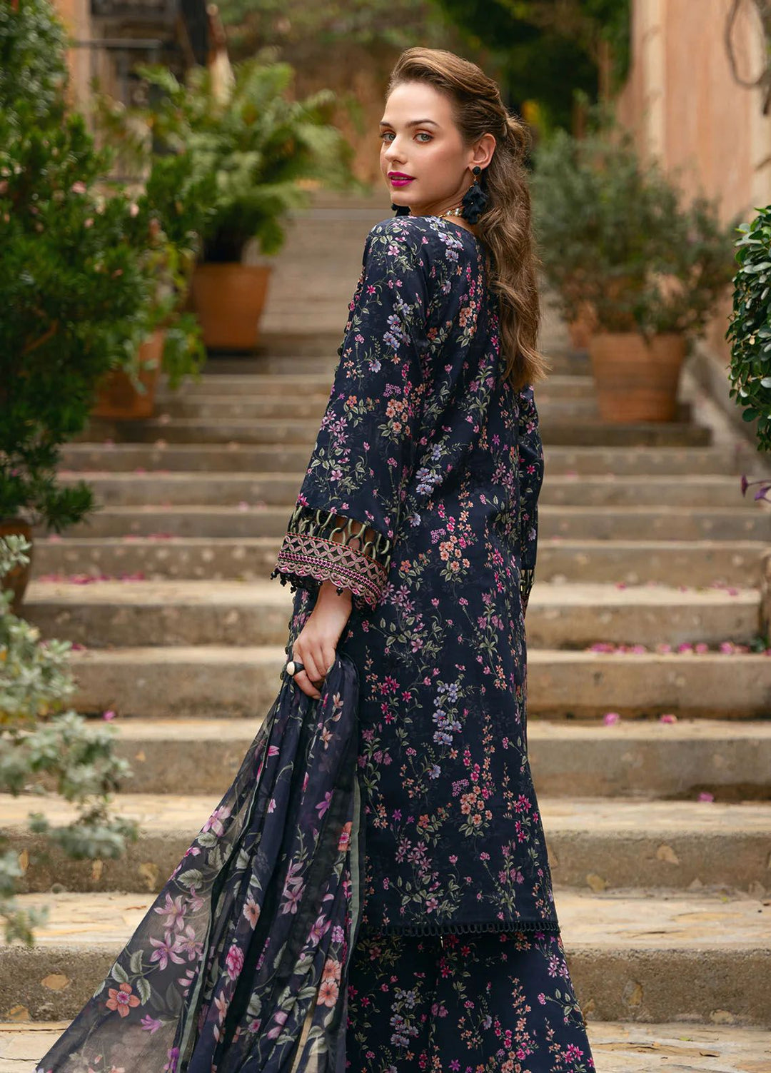 The Enchanted Garden by Gulaal Embroidered Lawn Suits Unstitched 3 Piece GL24EG D-10 Alanya - Summer Collection