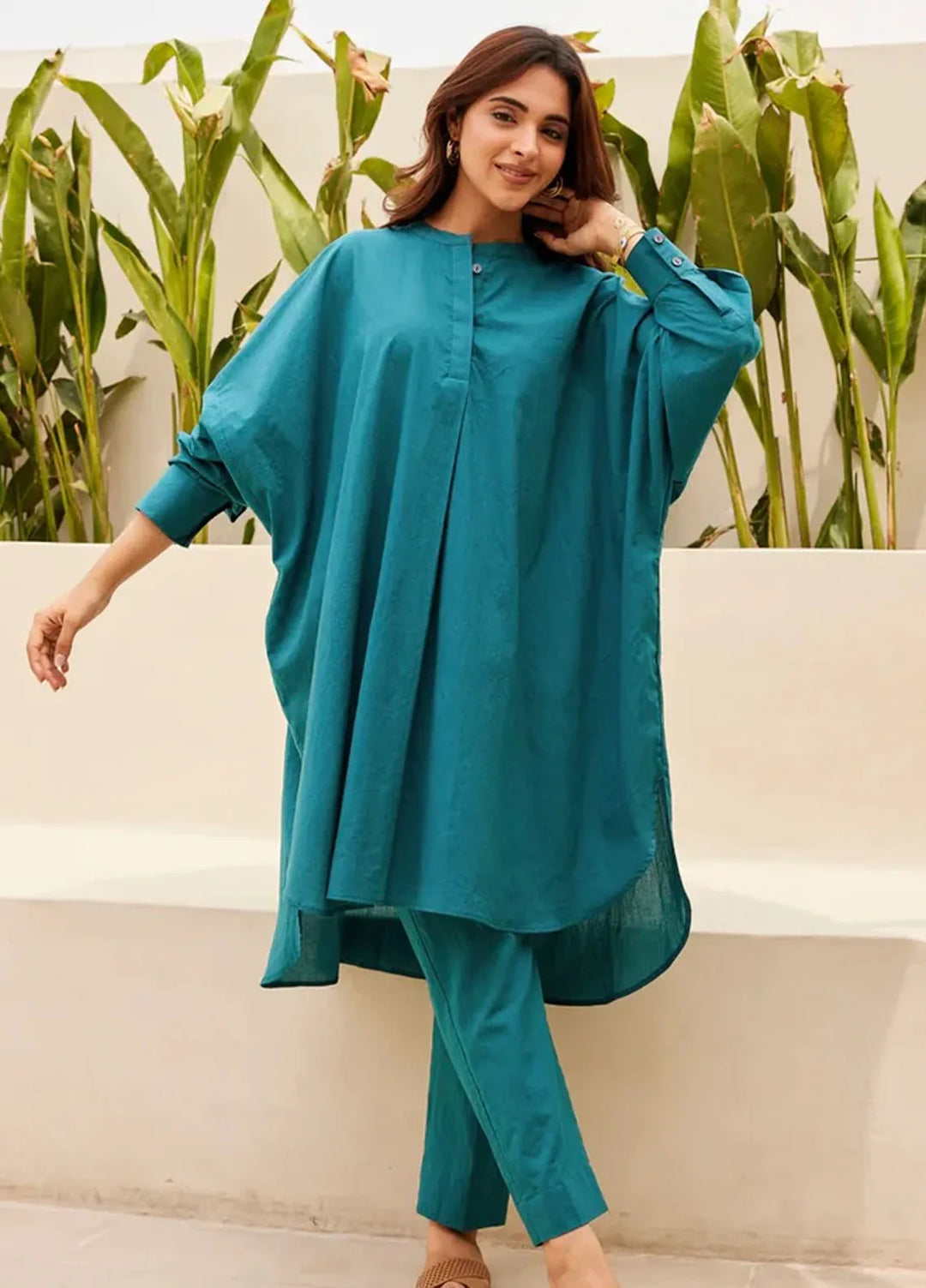 The Girl Store Pret Solid Linen 2 Piece Suit Aqua Lake