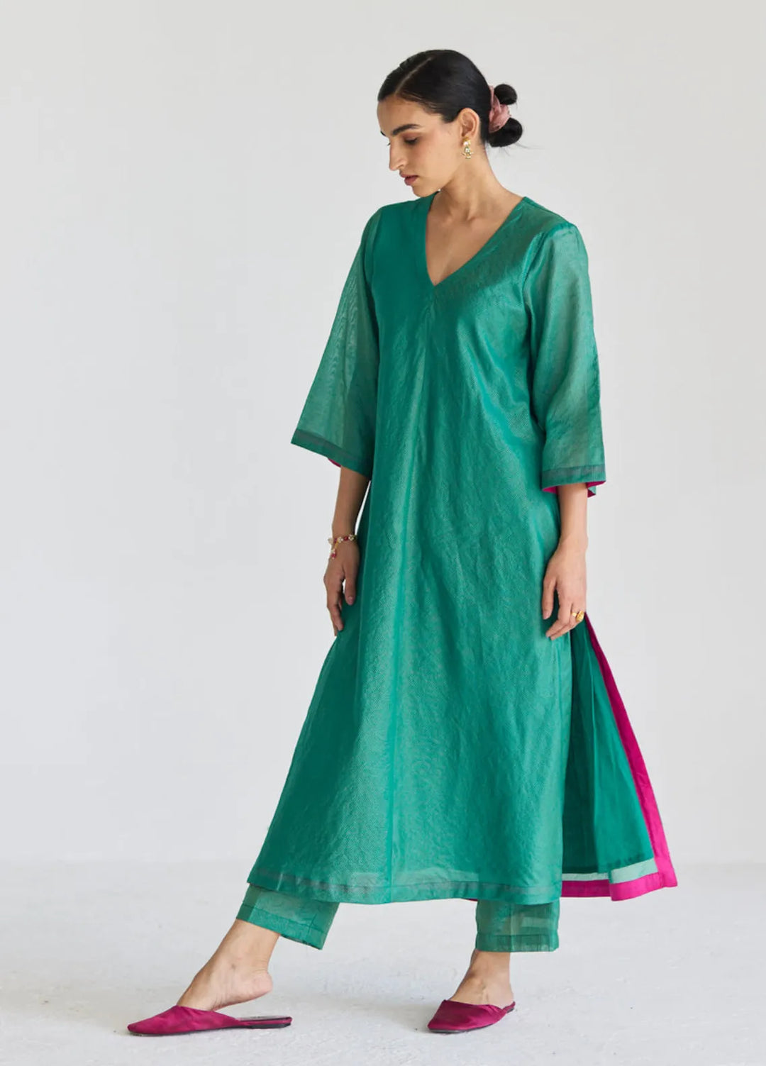 The Girl Store Pret Casual Khaddar 2 Piece Suit Persian Green