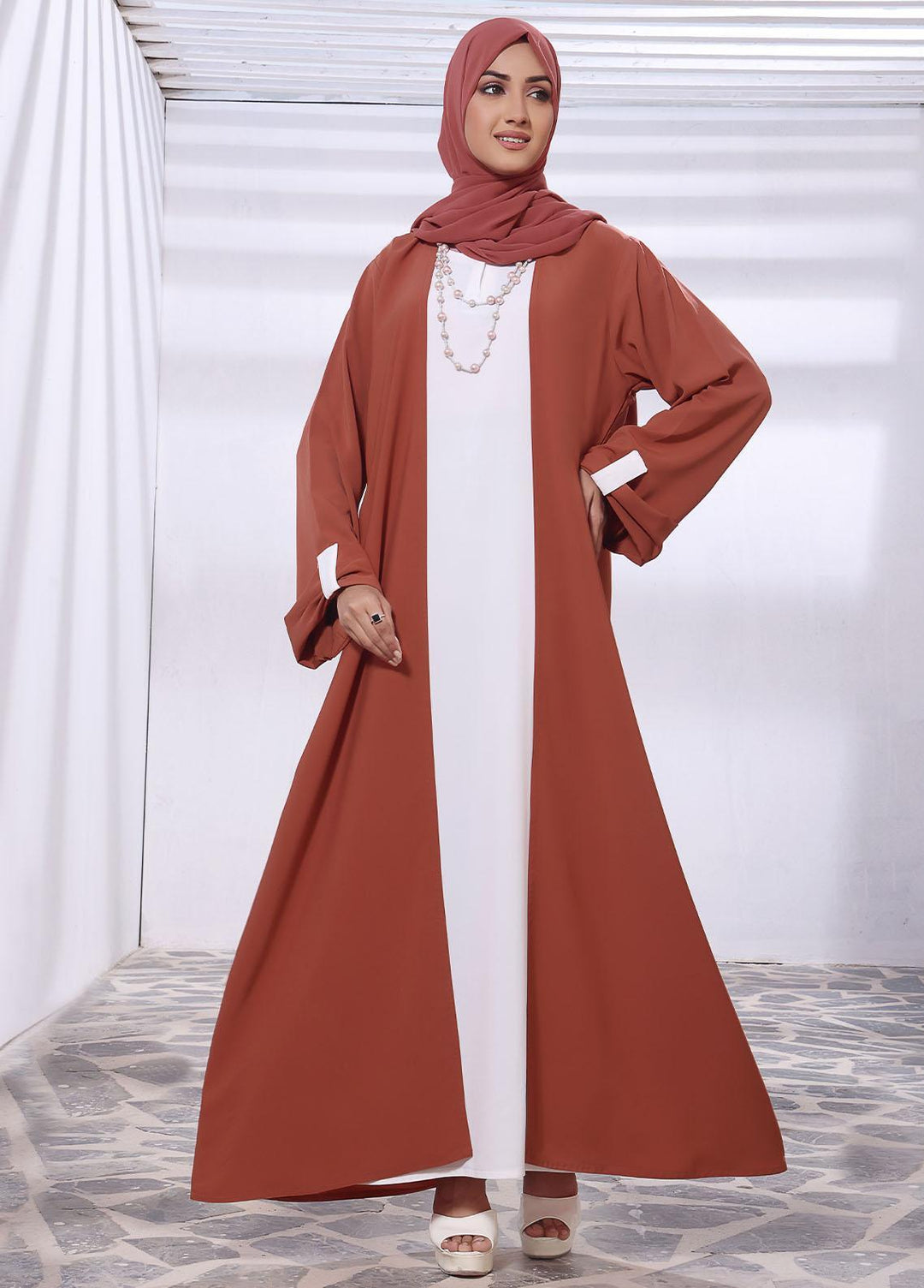 The Great Master (TGM)  Korean Nida Front Closed Abaya Mehreen