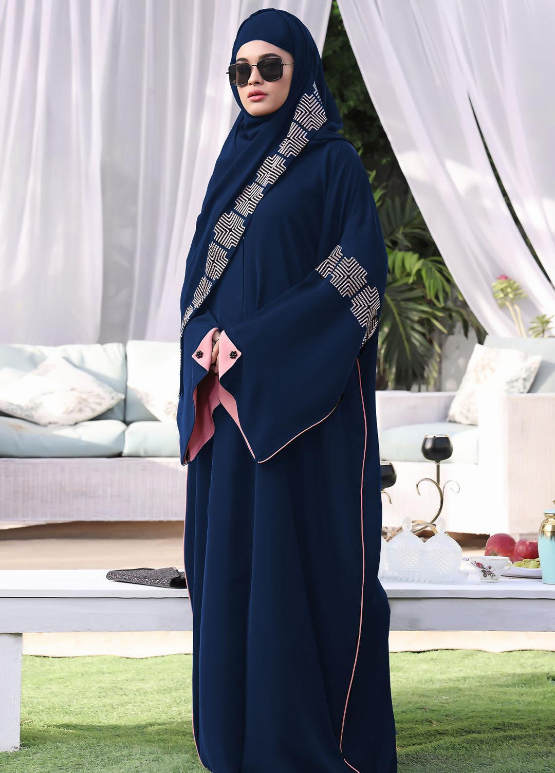 The Great Master (TGM)  Korean Nida Front Open Abaya Wajiha