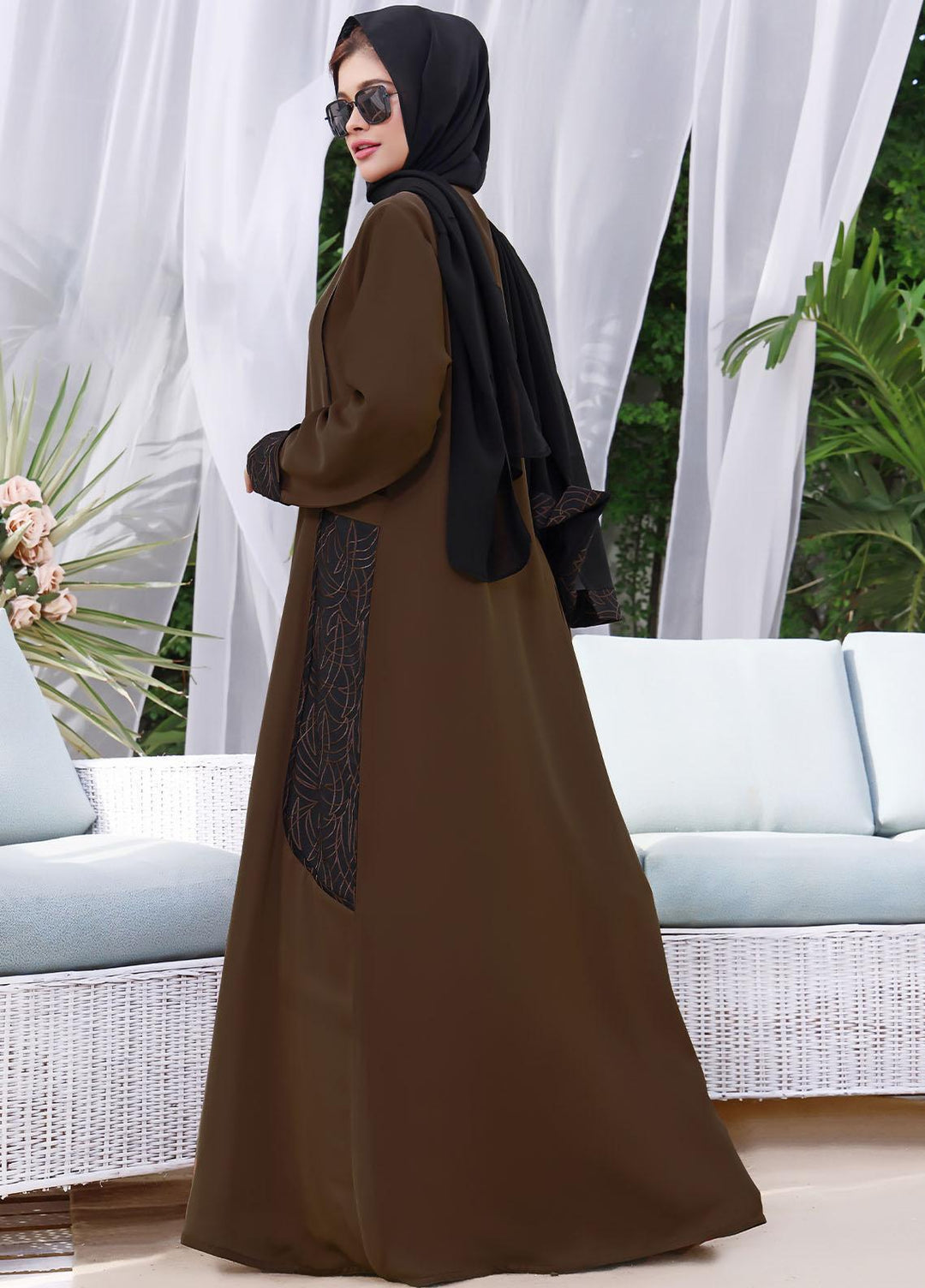 The Great Master (TGM)  Korean Nida Front Open Abaya Zainab
