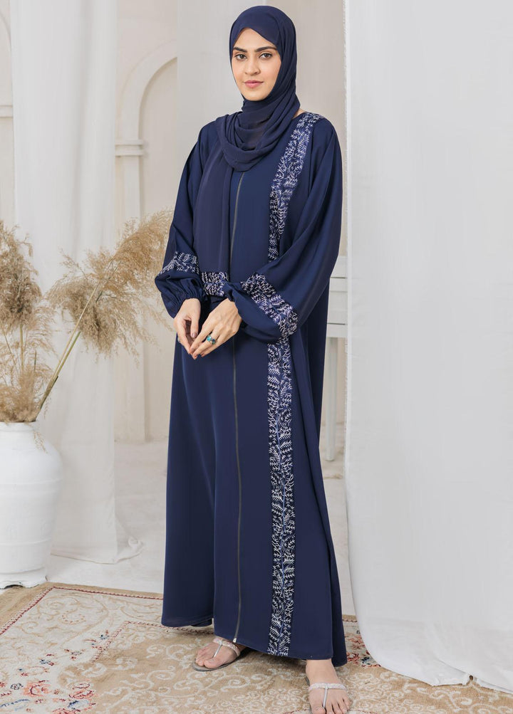 The Great Master (TGM)  Nida Front Open Zipper Style Abaya Daaniya