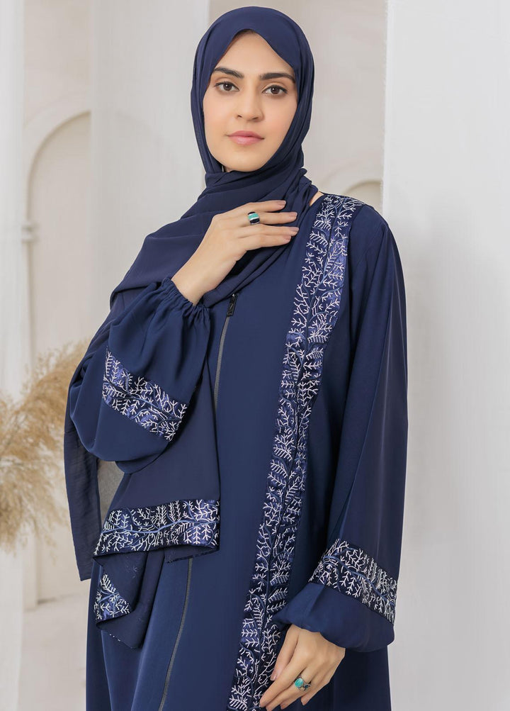 The Great Master (TGM)  Nida Front Open Zipper Style Abaya Daaniya
