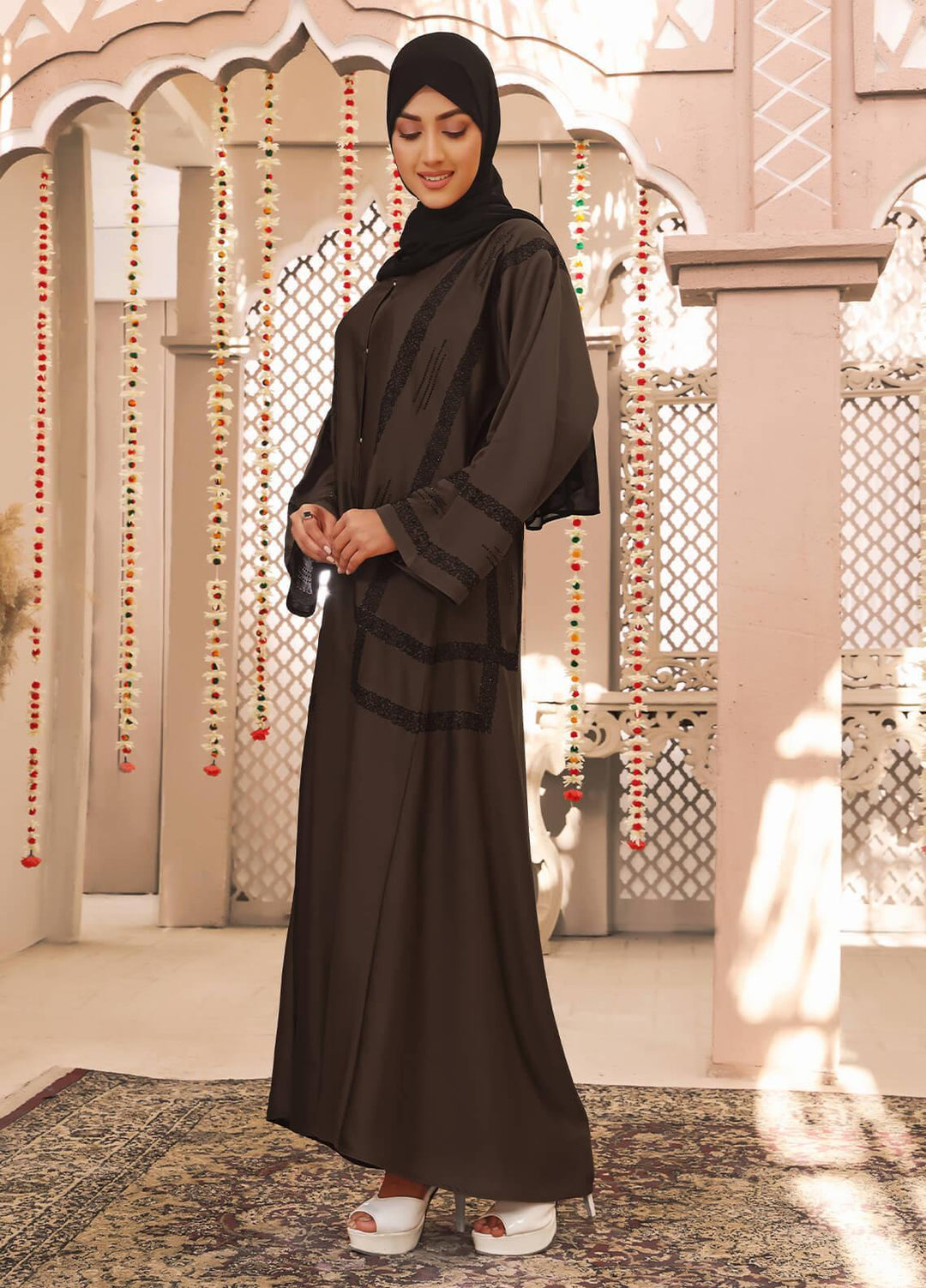 The Great Master (TGM)  Nida Front Open Style Abaya Jahan Ara