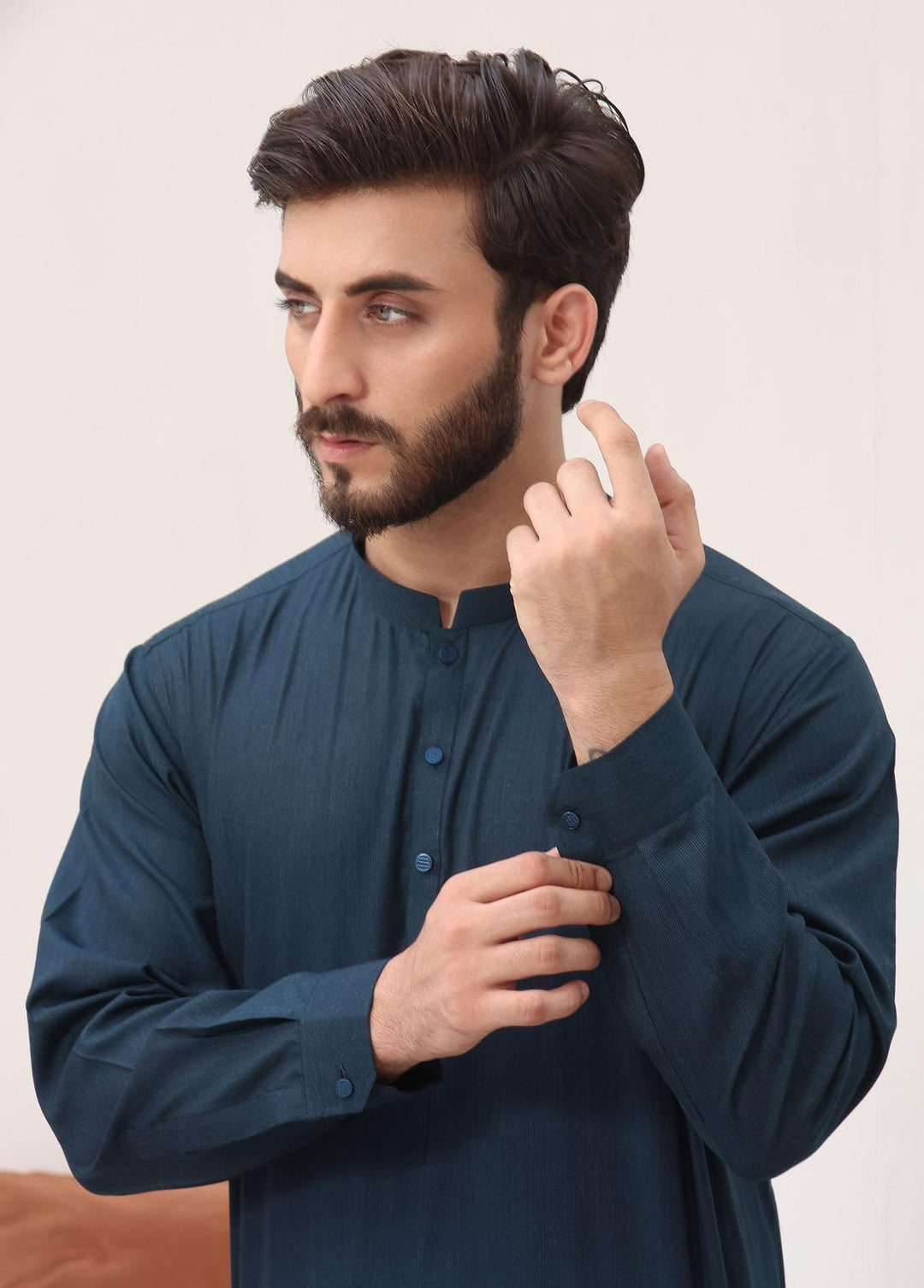 The Great Master (TGM) Blended Formal 3 Piece Suit for Men -  Teal Lagoon