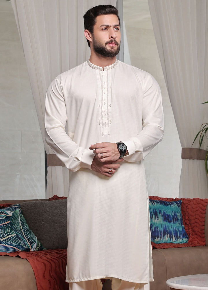 The Great Master (TGM) Blended Formal Men Kameez Shalwar Icefall