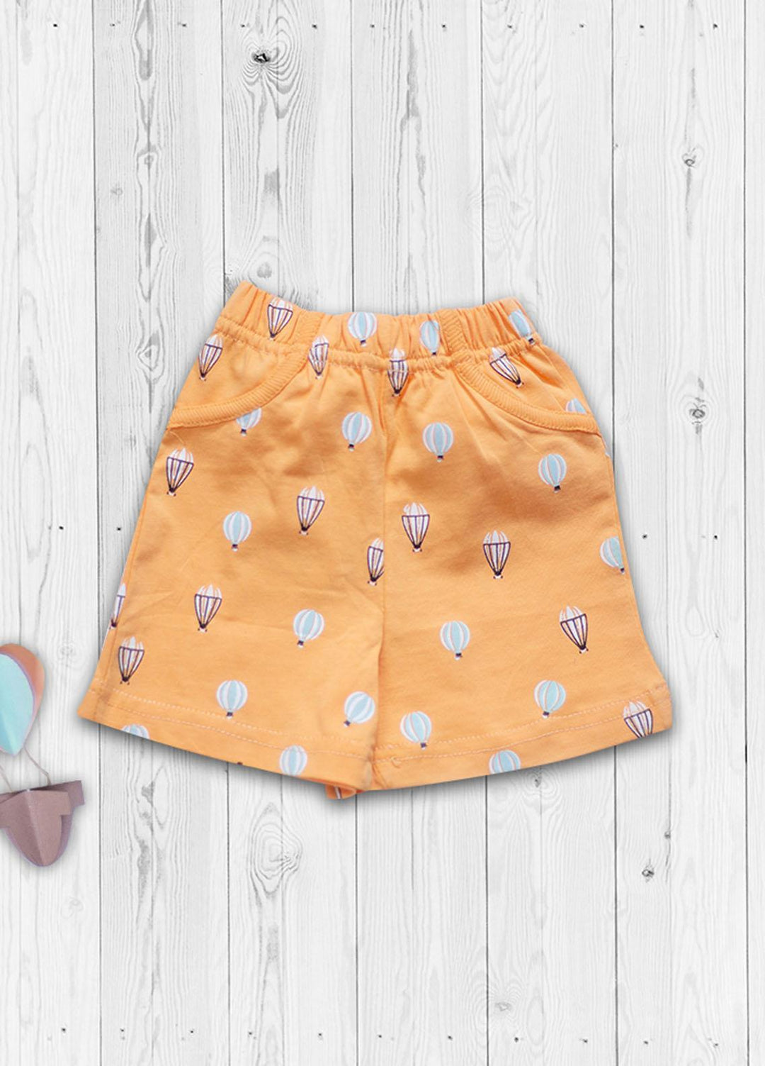 The Nest Cotton Fancy Short   for Boys -  Short Orange (Baloon)
