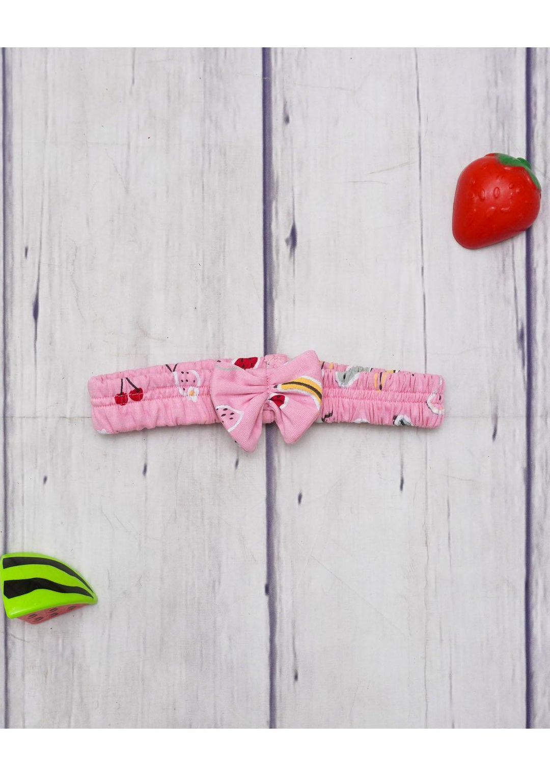 The Nest  Cotton Hair Band Single FRUITY HAIR BAND - Kids Clothing