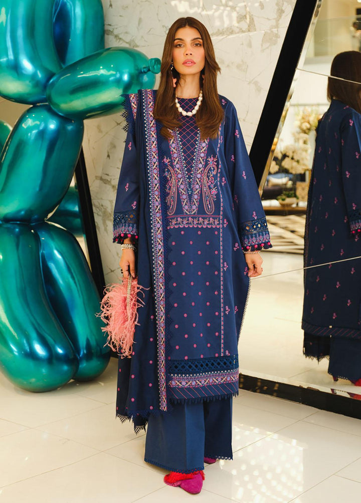 The Winter Affair By Rang Rasiya Embroidered Cotton Satin Suits Unstitched 3 Piece RR22WA 15 Zymal - Winter Collection