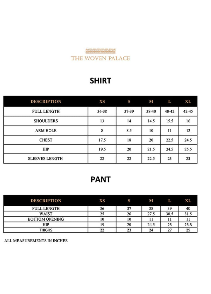 The Woven Palace Casual Pret  Cotton 2 Piece TWP-S002 INA