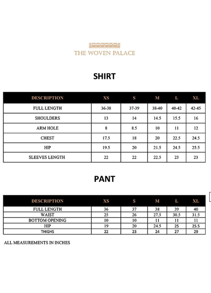 The Woven Palace Casual Pret  Cotton 2 Piece TWP-S003 MIRA
