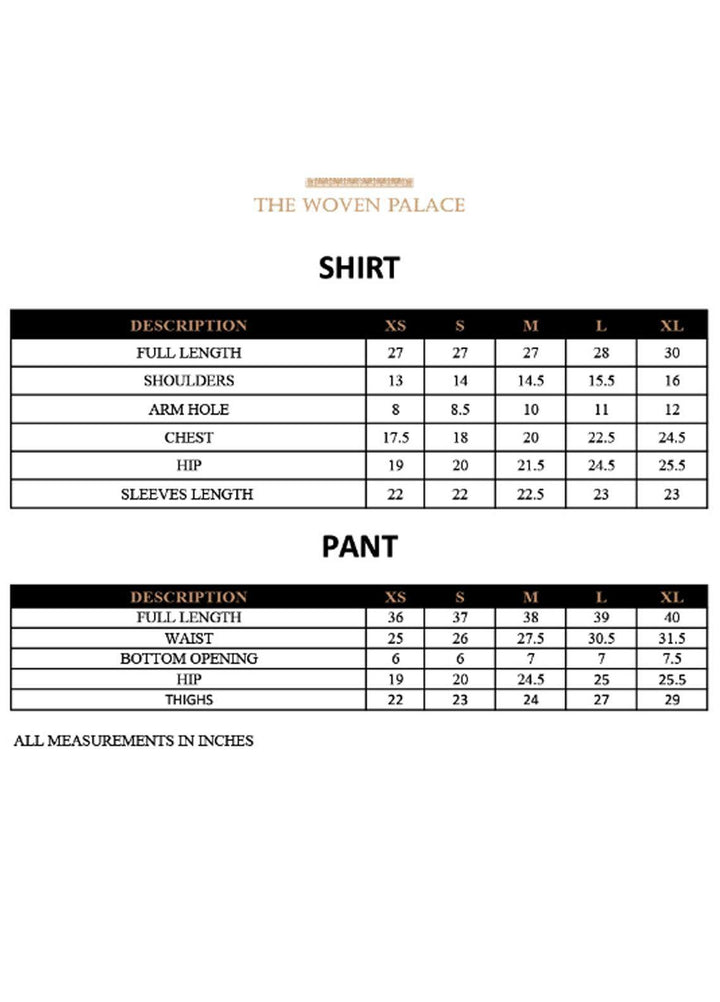 The Woven Palace Casual Pret  Cotton 2 Piece TWPW-001 RAY