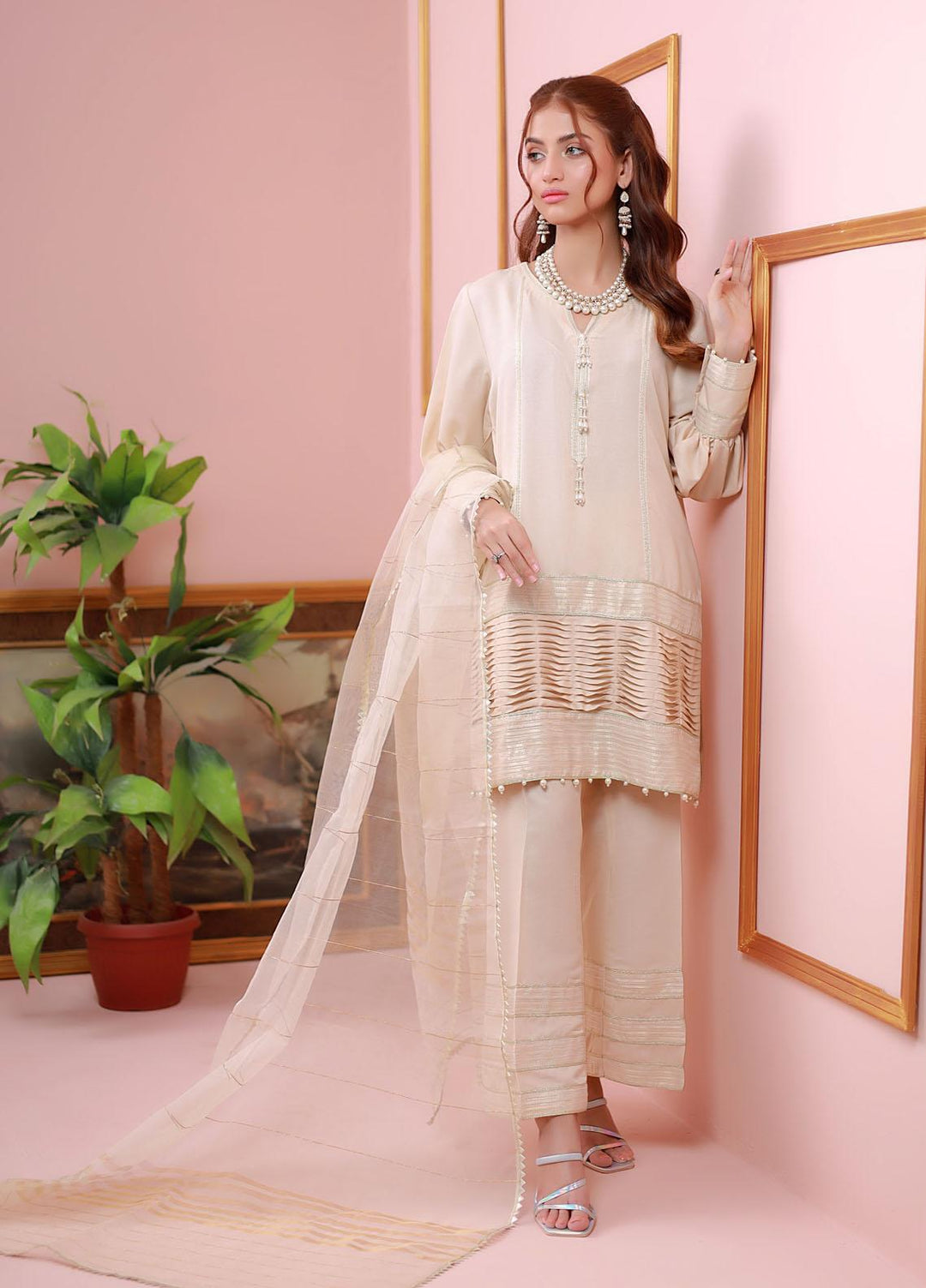 The Woven Palace Pret Raw Silk 3 Piece TWP22F TWP004 HAIZEA