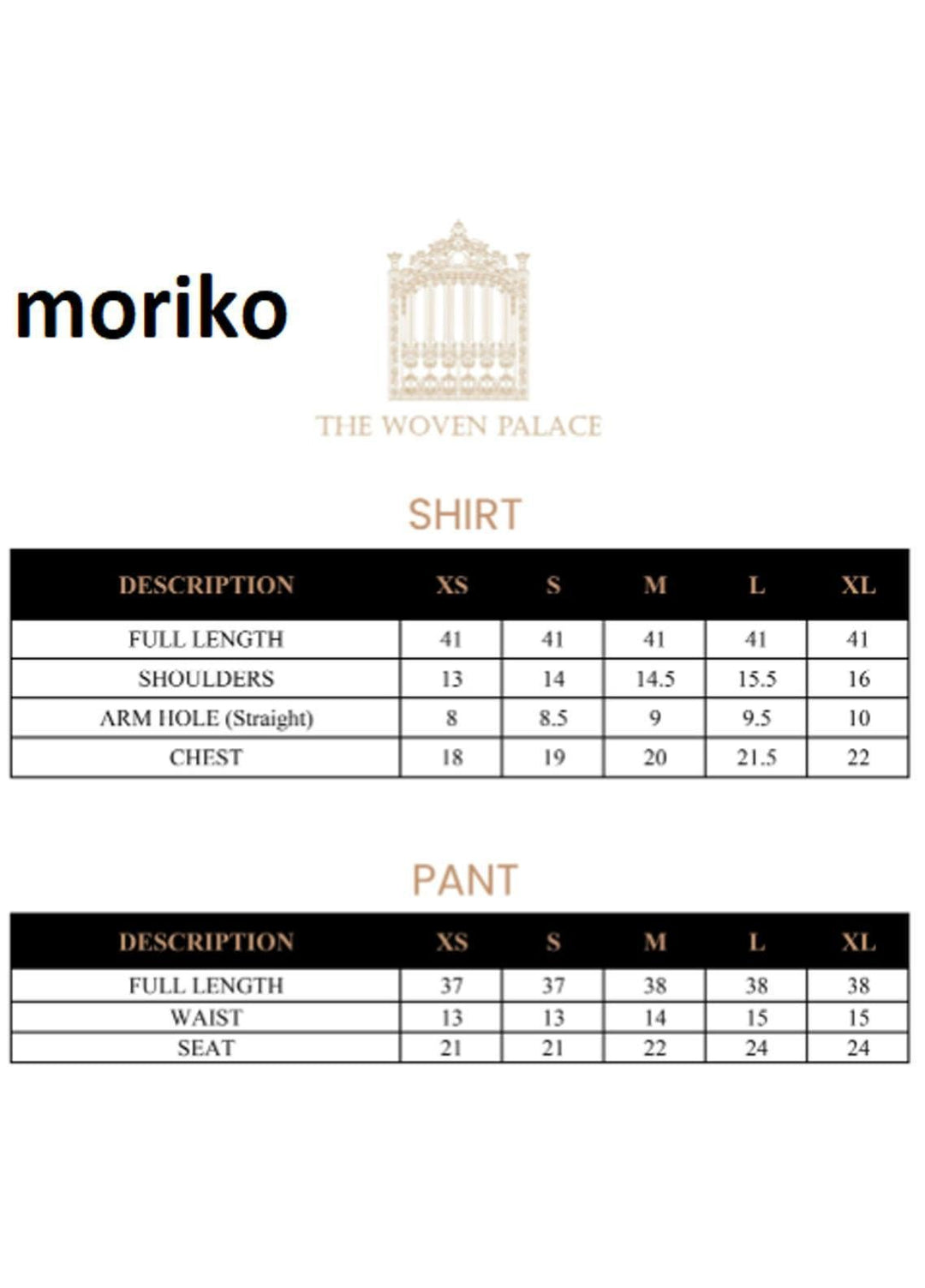 The Woven Palace Pret Cotton 2 Piece TWP22F TWP010 MORIKO