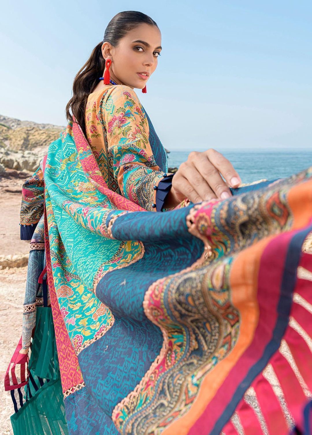 The Woven Palace Embroidered Khaddar Suits Unstitched 3 Piece TWP22K WPK22UN-BL001 ALANA - Winter Collection